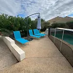 Agence Jf Immo - Climatisee Avec Piscine Privee Proche Des Plages Menage Inclus Wifi V0840 Bessan
