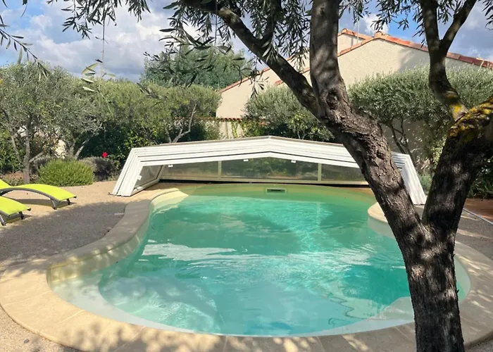 V0840 - Climatisee Avec Piscine Privee Proche Des Plages Menage Inclus Wifi