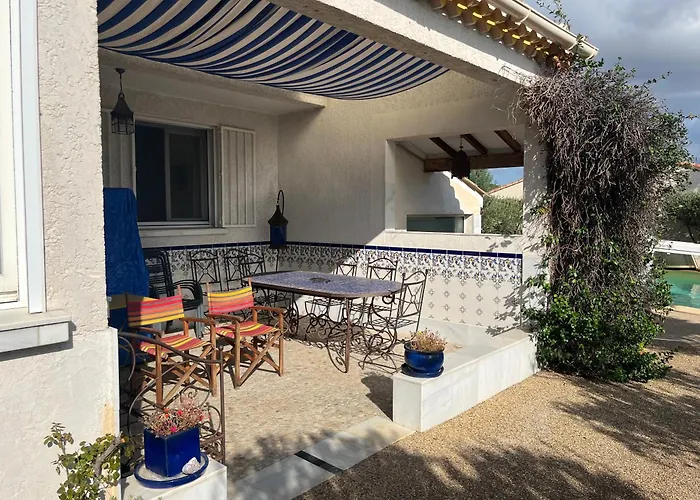 Agence Jf Immo - Villa Climatisee Avec Piscine Privee Proche Des Plages Menage Inclus Wifi V0840