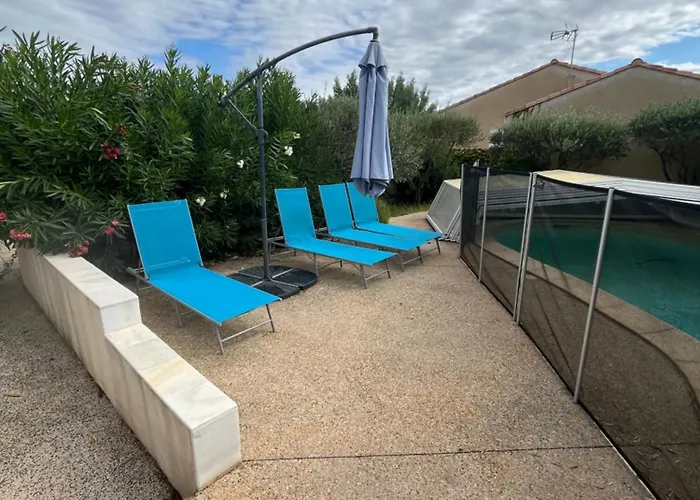 V0840 - Climatisee Avec Piscine Privee Proche Des Plages Menage Inclus Wifi Bessan